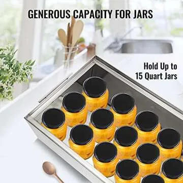 VEVOR Water Bath Canner - 15 Quarts & Stainless Steel Capacity