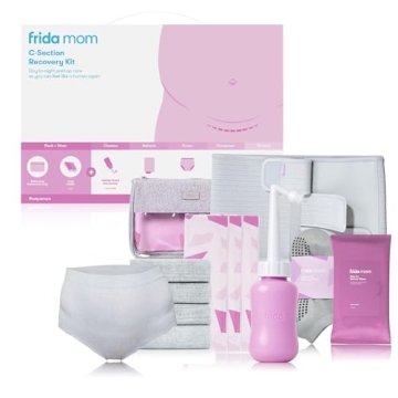 Frida Mom C-Section Recovery Must Have Kit for Labor, Delivery, & Postpartum, Socks, Peri Bottle, Di...