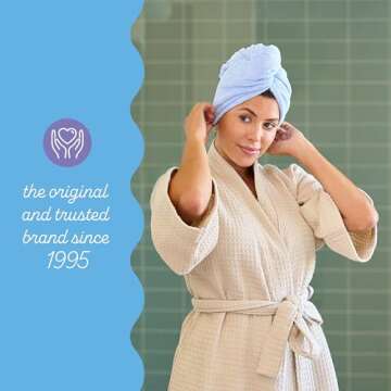 Turbie Twist Microfiber Hair Towel - Quick Dry & Gentle