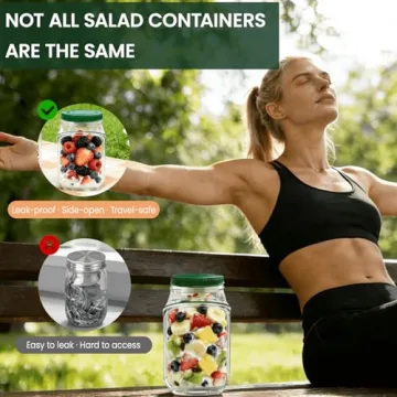 TJR Salad Pod – Leakproof Vertical Salad Container