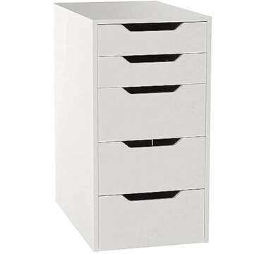 Ikea Alex White Drawer Unit 14 1/8x27 1/2 Storage Solution