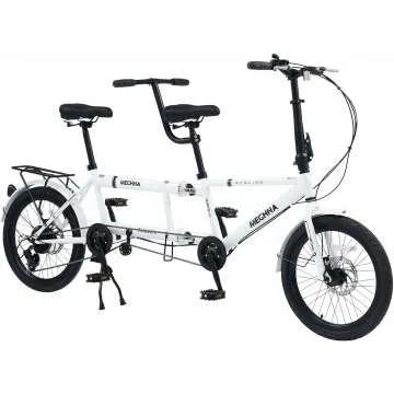 Foldable Adult Tandem Bike for Family Adventures