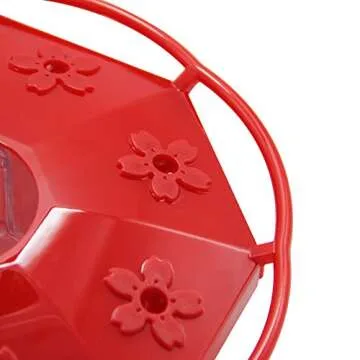 Juegoal 12 oz Hanging Hummingbird Feeder with 8 Feeding Ports