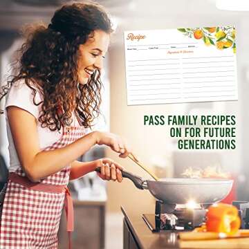 SwiftCube 4x6 Recipe Cards | 60 Pack | Durable & Beautiful Design
