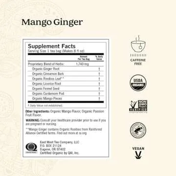 Yogi Tea Ginger Variety Sampler - 16 Bags per Pack (3 Packs) - Caffeine-Free, Organic Digestive Teas - Includes Ginger, Mango & Lemon Flavors