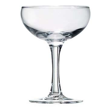 Luminarc N2642 Assorted Brew Bar Craft Coupe Martini Glass, 5.5 oz, Clear