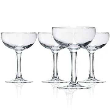 Luminarc N2642 Assorted Brew Bar Craft Coupe Martini Glass, 5.5 oz, Clear