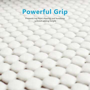 TJWODO Non Slip Area Rug Pads - Safe & Eco-Friendly Solution