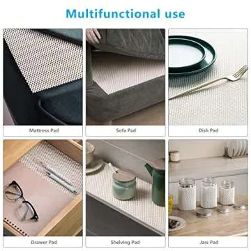 TJWODO Non Slip Area Rug Pads - Safe & Eco-Friendly Solution