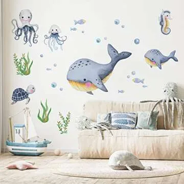 Mfault Under The Sea Wall Decal Stickers for Kids Room Decor
