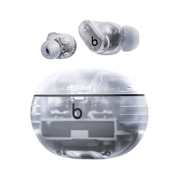 Beats Studio Buds + True Wireless Noise Cancelling Earbuds - Transparent (Renewed)