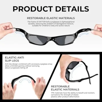 VATTER Youth Baseball Polarized Sunglasses for Kids