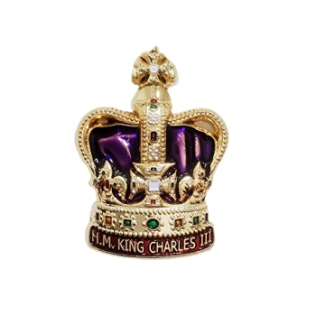 Exquisite God Save the King Coronation Pin Badge - A Royal Memorabilia