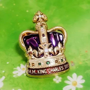 God Save the King Coronation Pin Badge Brooch Keepsake