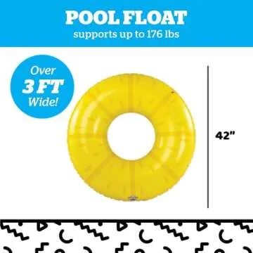 BigMouth Lemon Lime Pool Float – Inflatable Fun for Summer