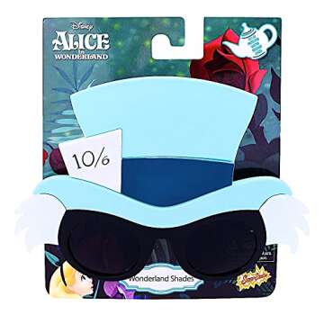 Sun-Staches Disney Official Mad Hatter Sunglasses for Alice in Wonderland Fans
