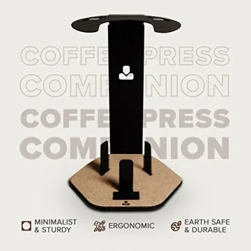 Compact AeroPress Coffee Organizer Steel Cork Design