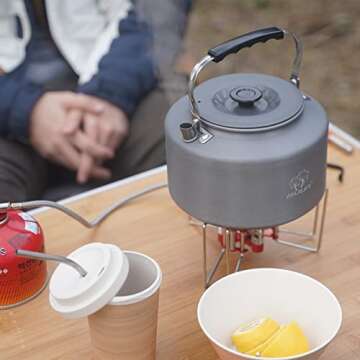 Lightweight Bulin Camping Kettle 2.2L - Fast Heating Outdoor Gear