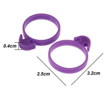 60 Pcs Reusable Silicone Pastry Bag Ties Perfect for Baking