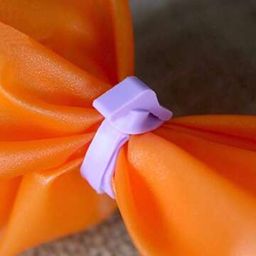 60 Pcs Reusable Silicone Pastry Bag Ties Perfect for Baking
