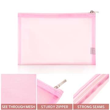 EASYFUN Mesh Pouch Set - Stylish Organizers for Travel