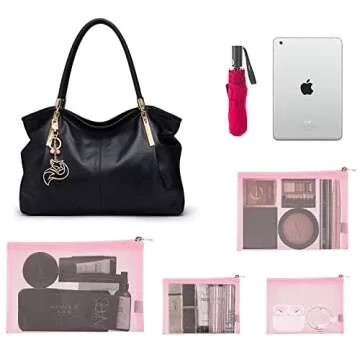 EASYFUN Mesh Pouch Set - Stylish Organizers for Travel