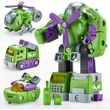 STEM Take Apart Robot Toys for Boys Age 4-7