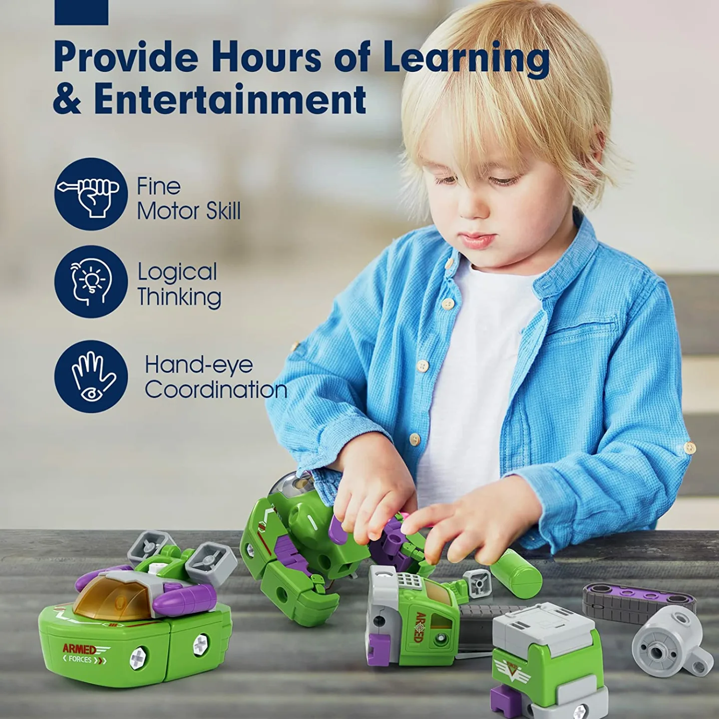 STEM Take Apart Robot Toys for Boys Age 4-7