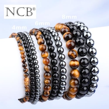 Natural Gemstone Stretch Bracelets for Meditation & Style