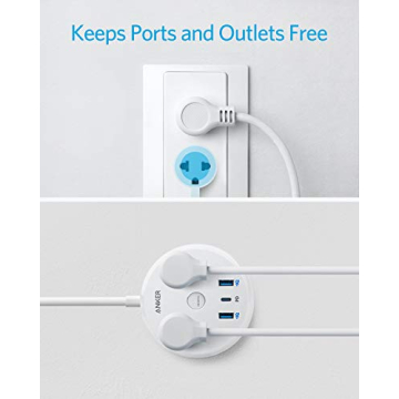 Anker USB C Power Strip Fast Charging Compact Design