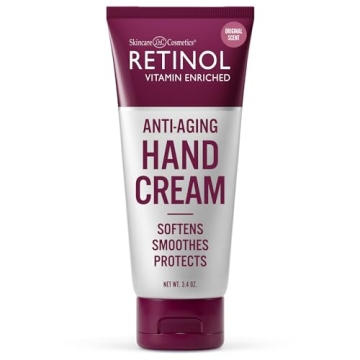 Retinol Anti-Aging Hand Cream – Original Brand For Youthful Hands – Velvety Cream for Skin & Nai...