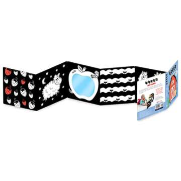 TummyTime(R) My Farm: A Sturdy Fold-out Book with Two Mirrors for Babies. Recommended by the American Pediatrics Association.