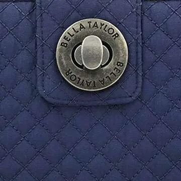 Bella Taylor Cash System Wallet for Envelope Budgeting - RFID Protected - Cash Stuffing Wallet with Detachable Wristlet - Navy