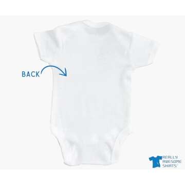 Really Awesome Shirts 50% Peruvian 50% American 100% Beautiful Peru Flag Heart One Piece Baby Bodysuit, 6-9 Months White