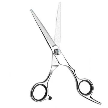 Professional Hair Cutting Shears,Hair Scissors Barber Hairdressing Shears Edge Razor Sharp Blades Haircut Scissors for Men Women Kids Japan 440c Stainless Steel 6 Inch (C)