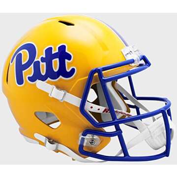 Riddell Pittsburgh Panthers Pitt NCAA Speed Full Size Replica Football Helmet