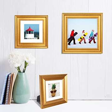 Elegant LaVie 6x6 Picture Frames Set for Home Decor