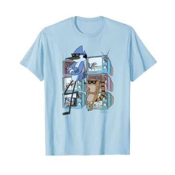 Regular Show Mordecai and Rigby TV Too Cool T-Shirt