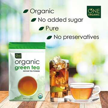 One Organic Instant Tea Powder - Instant Green Tea Enjoyment