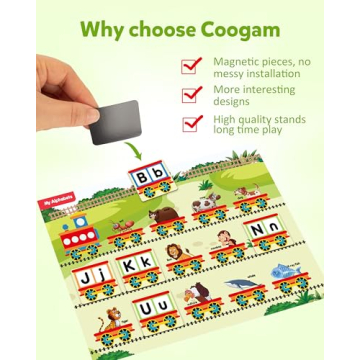 Coogam Magnetic Busy Book for Kids Learning Play