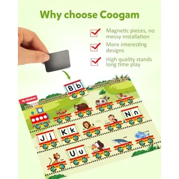 Coogam Magnetic Busy Book for Kids Learning Play