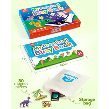 Coogam Magnetic Busy Book for Kids Learning Play