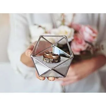 Shop Stylish Waen Wedding Ring Box in Glass Design