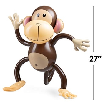 Inflatable Monkey Pack of 3 for Kids' Parties