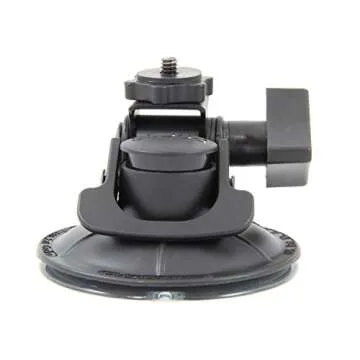 Delkin Devices Fat Gecko Stealth Suction Camera Mount (DDMOUNT-STEALTH), Matte Black