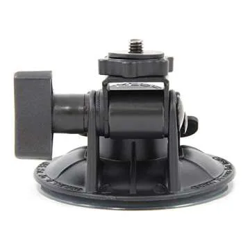 Delkin Devices Fat Gecko Stealth Suction Camera Mount (DDMOUNT-STEALTH), Matte Black