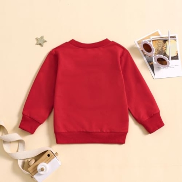 Lucikamy Toddler Valentine's Day Sweatshirt for Baby