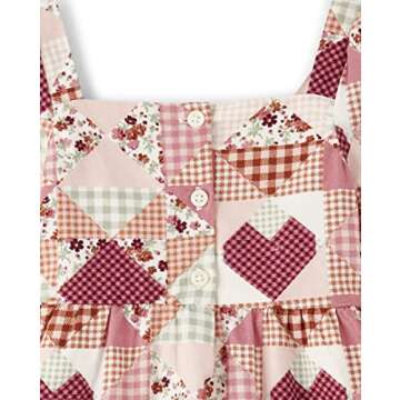 Gymboree,and Toddler Girls Long Sleeve Woven Dresses,Western Patchwork,12-18 Months