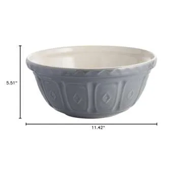 Mason Cash Colour Mix Grey Mixing Bowl Perfect for Baking