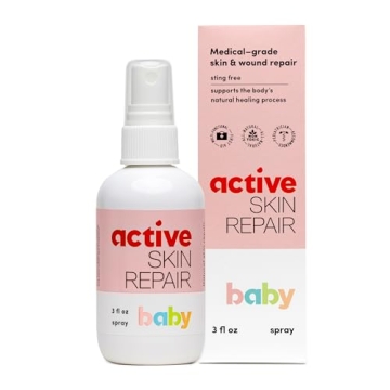 Active Skin Repair Natural, Non-Toxic, No Sting Baby Spray First Aid Safe For Use on Diaper Rash, Ba...